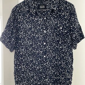 Native Youth Button Down Print Shirt